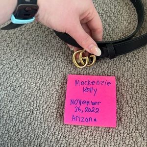 This a Gucci belt there is not wear or tear. It’s in great shape.